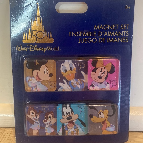 Disney Magnet Set - 50th Anniversary Character Tiles - Picture 1 of 3